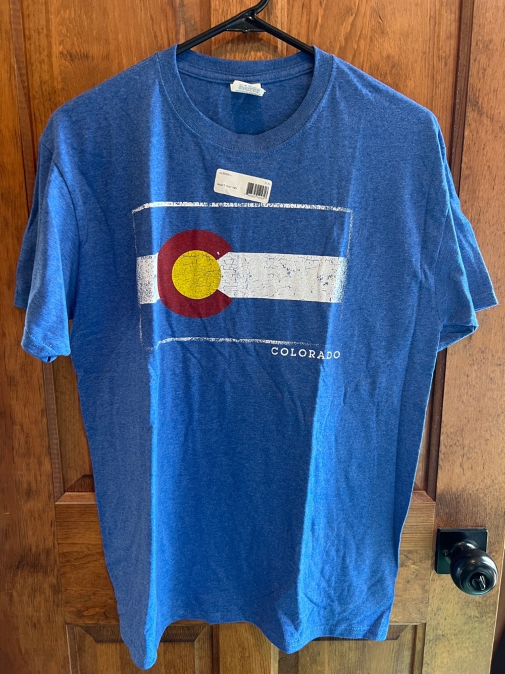 Fruit of the Loom Blue Colorado Flag Graphic Tee